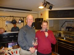 Charlie Chapman presented with tankard For service To The Club.